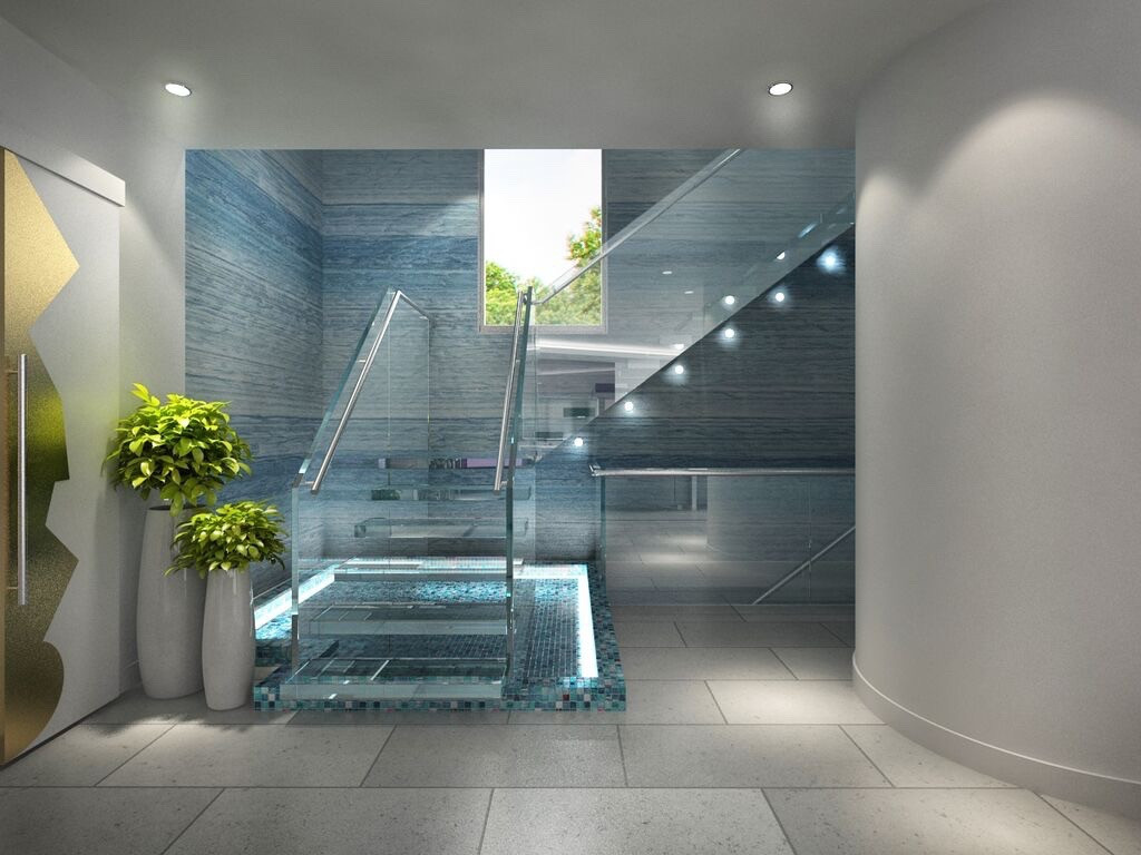 Laguna Beach glass railing renovation